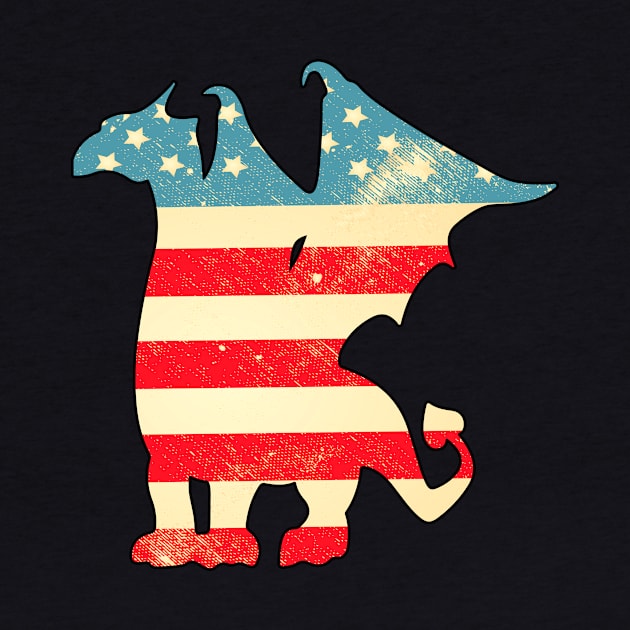 American Flag Dragon by finchandrewf